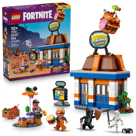 LEGO® Fortnite® Durrr Burger Restaurant Video Game Toy 77076 | 10.31″ x 11.1″ x 2.99″ | Michaels® LEGO® Fortnite® Durrr Burger Restaurant Video Game Toy 77076 | 10.31″ x 11.1″ x 2.99″ | Michaels®